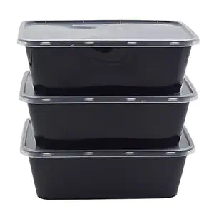 500ml rectangular Disposable Container with Lid